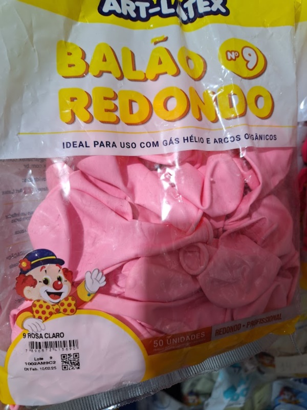 BAL�O 9 LISO C/50 ROSA CLARO